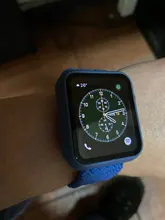 Vidrio + para Apple Watch Serie 6 5 4 3 SE 44mm 40mm watch cuero, iWatch 42mm 38mm Protector de pantalla + cubierta de apple Watch Accesorios