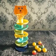 Pista giratoria de 3 ruedas montessori, juguetes para bebés, sonajeros, interactivo, táctil, juguete educativo de navidad