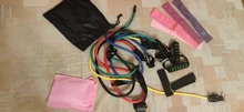 Banda con tubos de resistencia para Fitness, cuerda de tracción elástica para gimnasio y Yoga, expansor de entrenamiento, anclaje de puerta con asa y correa para el tobillo, 11 unidades
