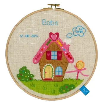 

0150391-pn set for embroidery vervaco 'Gingerbread House 1 '24 cm