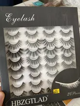 HBZGTLAD 2-20 pares 3D de visón pestañas falsas hecho a mano Wispy largo esponjosa pestañas falsas de ojos Natural extensión Kit de maquillaje Cilios