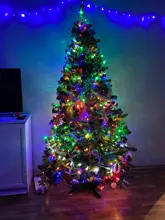 Lamps Led-String-Light Festoon Christmas-Decoration Outdoor Garland Holiday Party Waterproof