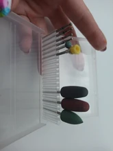 Caja de almacenamiento con ranuras de plástico para limas de uñas, accesorios de manicura con soporte transparente acrílico, 20 unidades