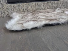 Pet-Cushion Blanket Throws Faux-Fur Luxurious Dog-Mat Dogs Soft Large Warm Winter White