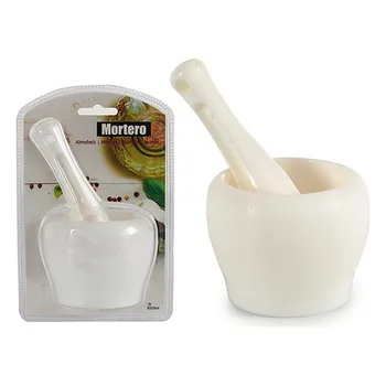 

Pestle and Mortar White Plastic (9,5 x 14 x 9,5 cm)