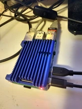 Sd-Card-Reader Switch-Power Raspberry Pi Aluminum-Case 3A 64 32GB 4-Model Hdmi-Compatible-Cable