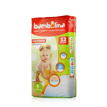 

Diapers for children 7-18 kg 52 PCs