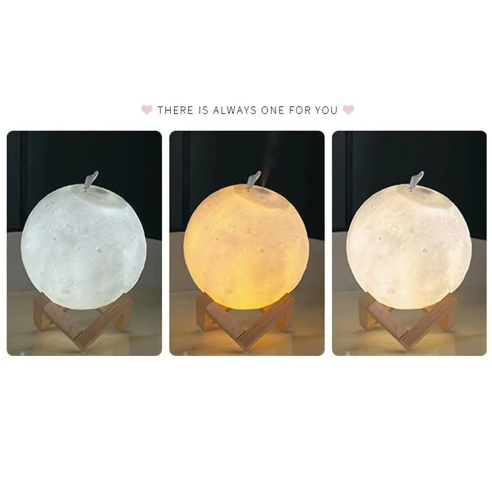 Air Humidifier Air Purifier Aroma Diffuser with Stands 880ML Mist Maker Moon Shaped USB Filter Bedroom Aromatherapy Machine