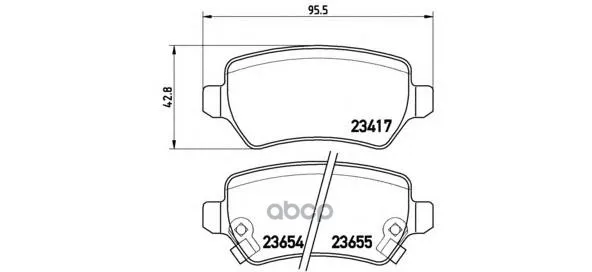 Колодки Тормозные Re Op Astra G H Zafira Brembo P59038 Brembo арт. P59038