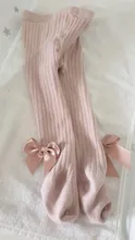 Medias de princesa Bowknet para niña, pantis de una pieza para bebé, pantalones de primavera y otoño, medias de encaje