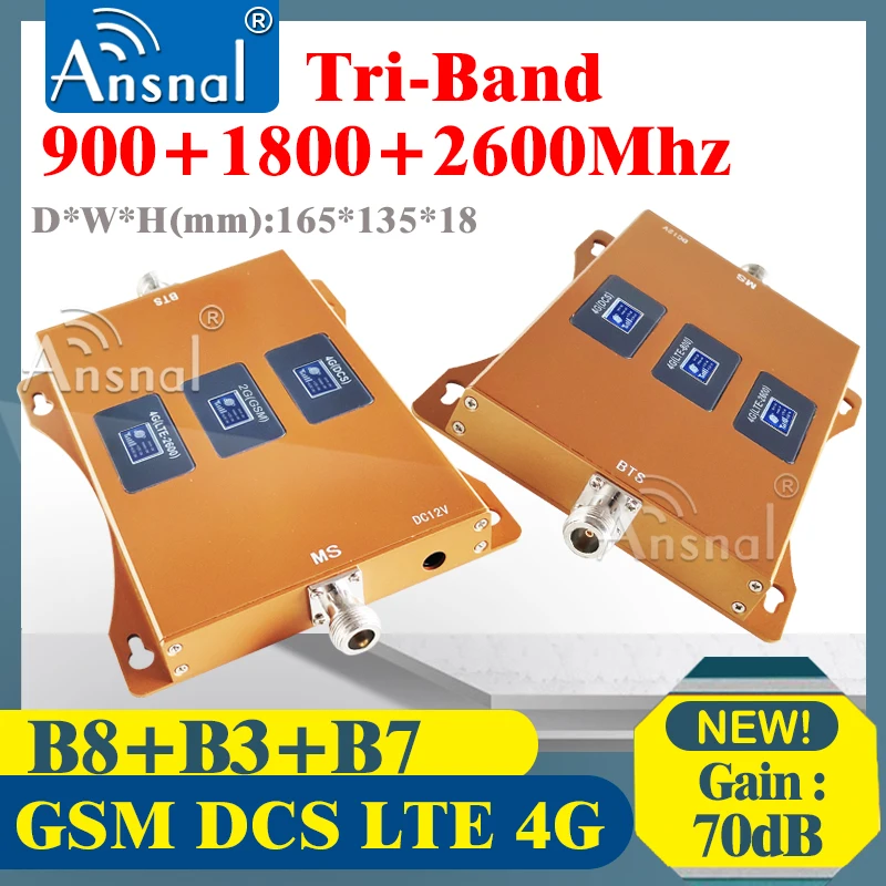 New!!Cellphone Amplifier 4G 900 1800 2600mHZ GSM