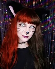 2 uds. De lentes de contacto de Color para Halloween, Cosplay de Anime, lentillas de ojos góticas, Manson de colores blanco, negro y rojo, lentes de contacto