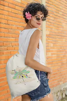

Angemiel Bag Water Fly Motif Cloth Backpack