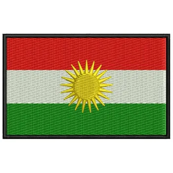 

Bandera KURDISTAN para mascarilla parche bordado Iron patch toppa ricamata gestickter patch patch brode