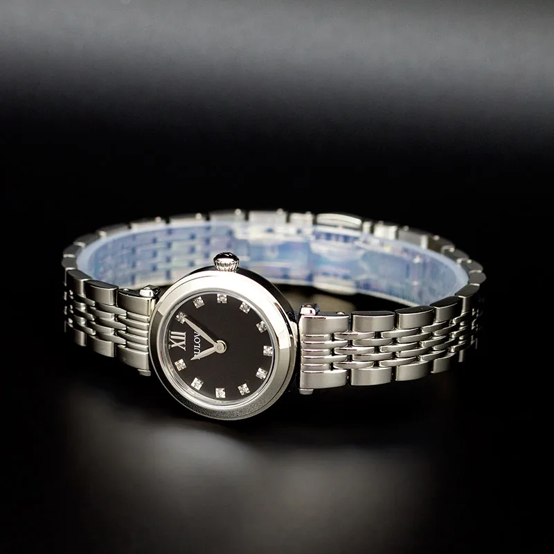 Wrist Watch Bulova 96s169 on steel bracelet with diamonds|Women's Watches|  - AliExpress