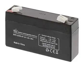 

HQ BAT-LEAD-01 rechargeable LEAD acid battery, 6V 1.2Ah/20hr, rechargeable 6v battery, 6v battery, 6v rechargeable battery, lead acid battery.