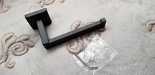 Soporte de papel higiénico negro mate, colgador de rollo de papel de pared, accesorios de baño de acero inoxidable 304, gran oferta, 1 ud.