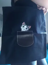 Tote-Bag Handbag Shoulder-Shopper-Bag Canvas Large Cotton Eco Reusable Women Cartoon