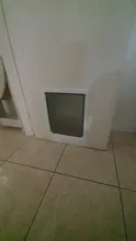 Puerta de seguridad para perros y gatos, cierre de entrada de pared magnético, cierre automático, suministros para mascotas, puerta con solapa