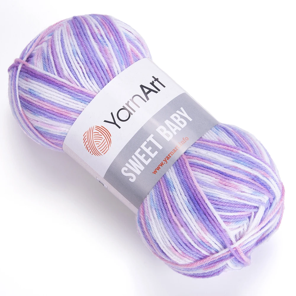 Yarnart Sweet Baby Yarn 100gr-300mt Hand Crochet Knitting Thread %100  Acrylic Variegated Batik Soft Knitwear Blanket String