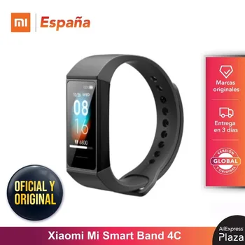 

Versión global Xiaomi Band 4C Pulsera inteligente rastreador de ejercicios, pantalla táctil a color, carga USB Bluetooth 5.0