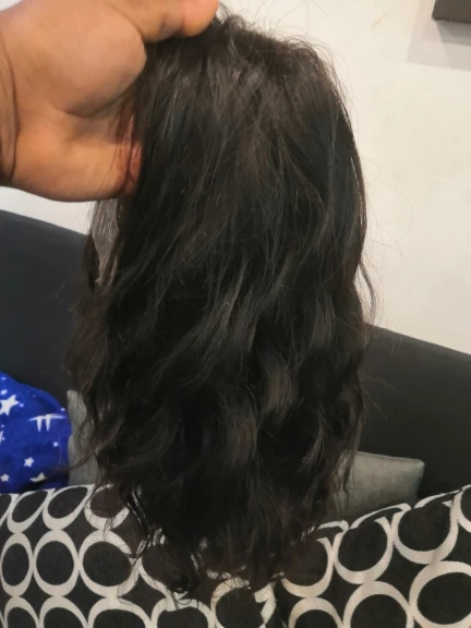 Pre Plucked Glueless Lace Frontal Human Hair Wig photo review