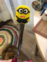 Cubertería de acero inoxidable con dibujos animados para bebé, cuchara de silicona suave, cuchara de alimentación