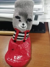 4 unids/set de algodón lindo caucho zapatos para perros impermeable antideslizante perro lluvia botas de nieve calcetines para perros grandes pequeños perros, gatos,