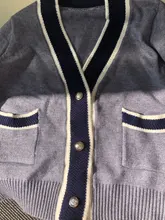 Cárdigans de punto Vintage para mujer, suéteres de manga larga con cuello en V, blusas ajustadas coreanas para oficina, cárdigans 2019