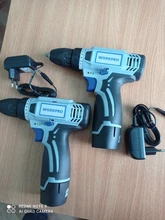 WORKPRO-Destornillador eléctrico inalámbrico 12V, mini controlador de potencia inalámbrico, batería de iones de litio CC de 3/8 pulgadas, 2 velocidades