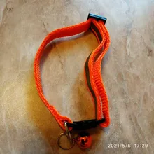 Collares de campanas para perros, hebillas de nailon ajustables, Collar reflectante de moda para mascotas, diseño de cabeza de gato, suministros para accesorios, 9 colores