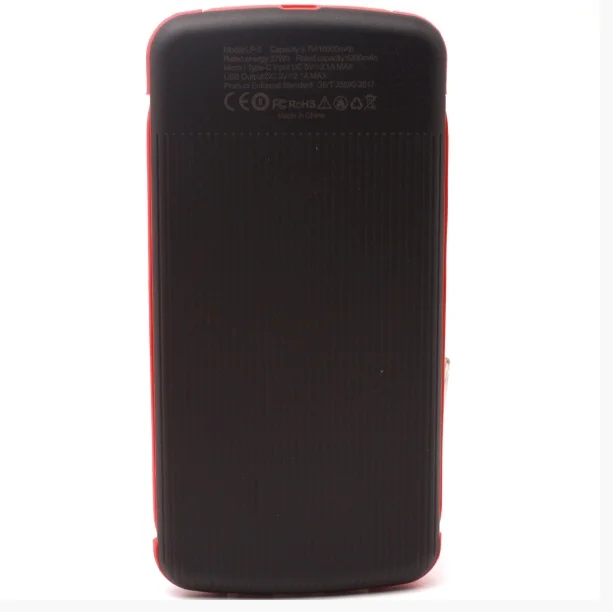 Внешний аккумулятор Power Bank ipipoo LP-5 10000 Mah(Черный с красным