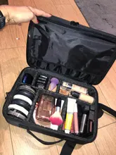 Bolsa de cosméticos de gran capacidad para mujer, estuche de maquillaje de viaje profesional, superventas, nueva actualización