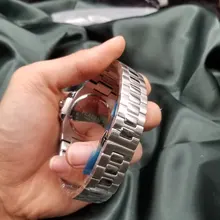 Relojes de lujo modernos con estilo para hombre, reloj de pulsera de acero inoxidable 316L con movimiento de cuarzo de alta calidad y fecha automática