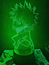Led-Light 3d-Lamp Bedroom Decor Gift Manga Acrylic Academia Cool Dabi Anime Colorful