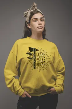 

Angemiel Wear To Break Rules Öğren Women Sweatshirts