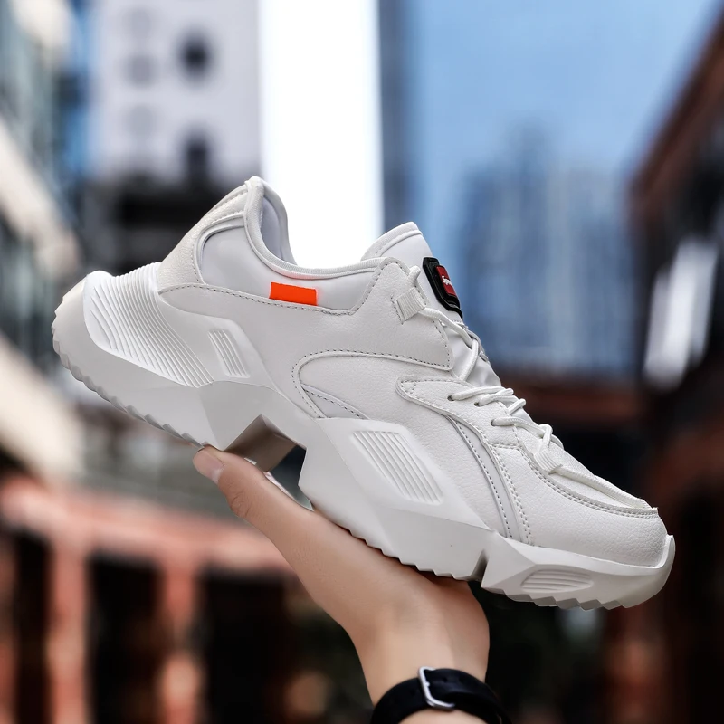 

2019 Hip Hop Style Men's Shoes Thick-soled Casual Sports Running Shoes Korean Version Increased Ins Old Shoes Size 39-44