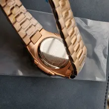 PLADEN-Reloj de pulsera de cuarzo para hombre, de negocios, de lujo, a la moda, correa de acero inoxidable, azul degradado, reloj calendario a prueba de agua