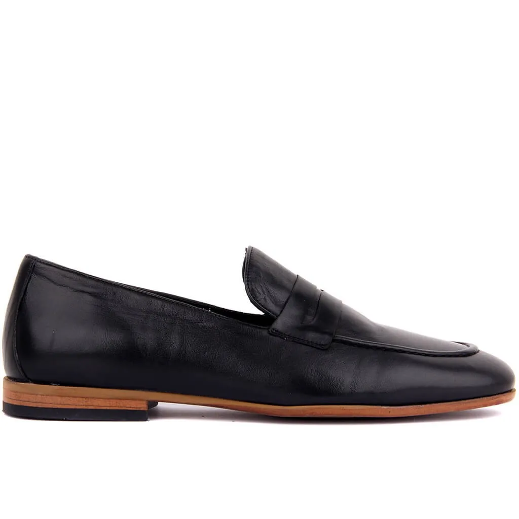Sail-Lakers Black Leather Men 'S Shoes | Обувь