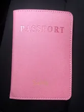 Funda de pasaporte de cuero mate grabada, personalizada, para hombre y mujer, para viaje, tarjetero
