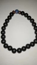 Pulsera de cuentas estilo tibetano para hombre, brazalete de abalorios, piedra de luna, diseño lava, buda, budista, chacras