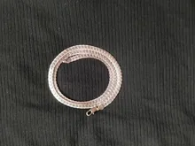 De Oro de moda color plata color de 5MM de la joyería de los hombres encanto de señora de las mujeres pulseras de cadena envío gratuito regalos de fiesta de boda H199