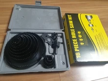 Saw-Set Drill-Bit Hole-Cutter-Set Plasterboard 19-127mm Woodworking-Hole Carbon-Steel