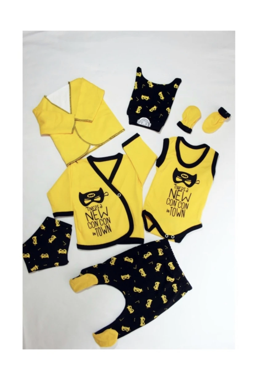 Больничный выходной набор узор Бэтмена Мужской ребенок 8 шт. новорожденный 100