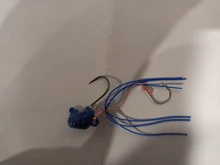 Rubber Skirt Bait Shrimp Boating Lead Fishing-Lure Jighead Madai Jig 40g Saltwater BLUX