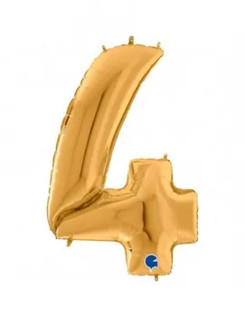 

Balloon Number 4 Gold 162cm