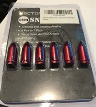 Vector Optics 6 Pcs Full Metal 9mm Snap Caps for Gunsmithing & Training