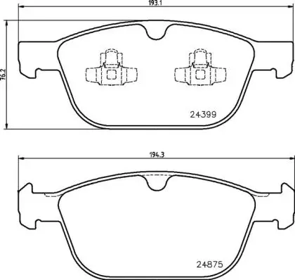 Колодки тормозные VOLVO XC 60 08- передние BREMBO P86023