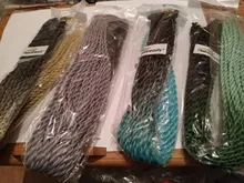 Crochet trenzas de cabello sintético del pelo 2/3 colores Ombre senegalés giro Crochet extensión de trenza de cabello de 24 pulgadas de alta temperatura de fibra