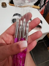 Pincel de Gel UV para manicura profesional, pincel acrílico transparente para arte de uñas, pintura, dibujo, herramientas de fototerapia, 3/7 Uds.